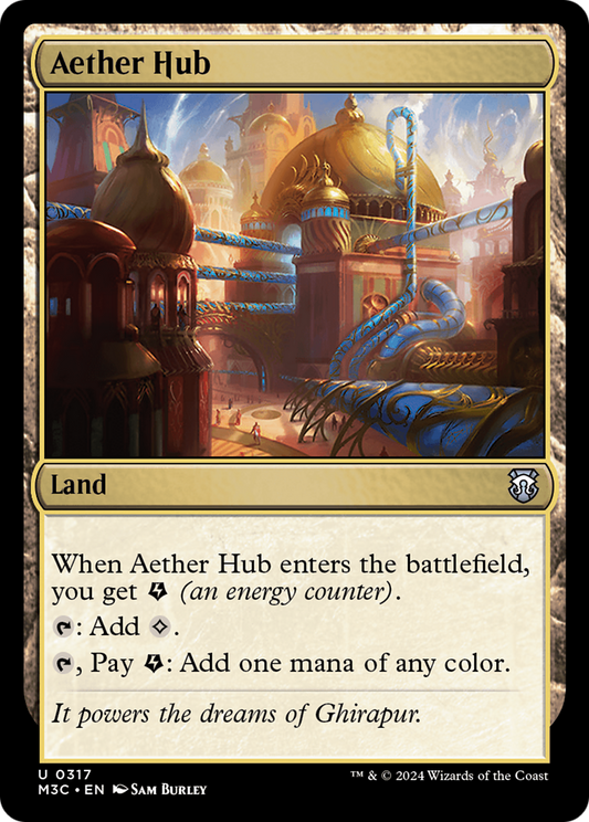 Aether Hub (M3C-317) - Modern Horizons 3 Commander Foil - Premium MTG Single from Wizards of the Coast - Just $0.56! Shop now at Game Crave Tournament Store