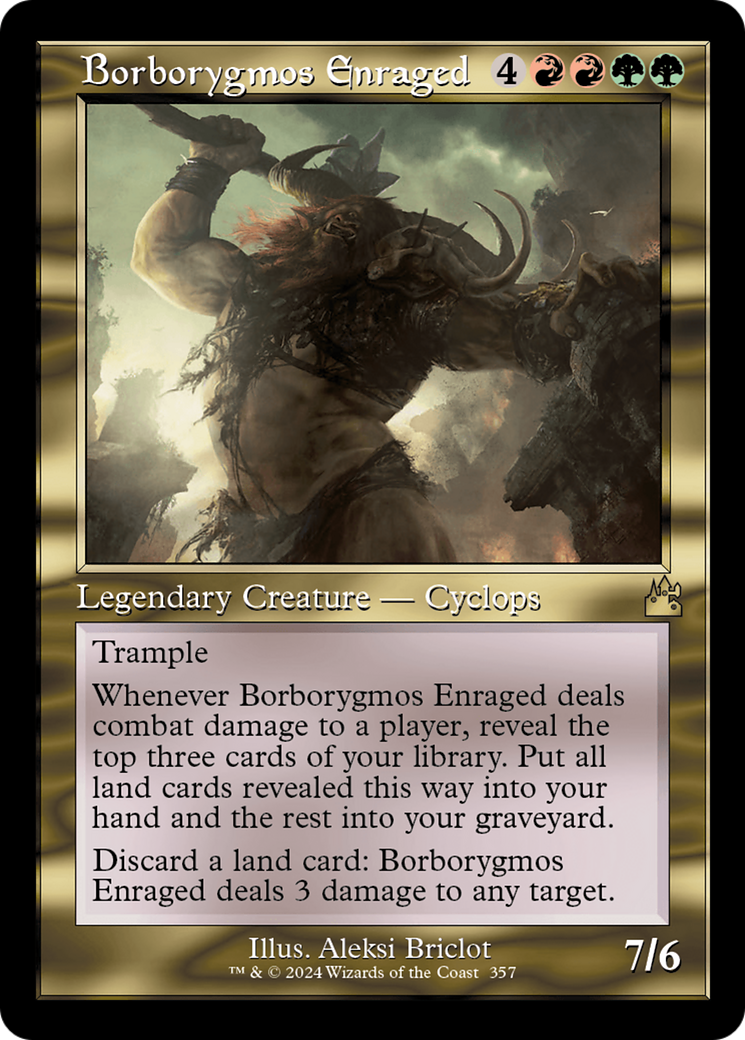 Borborygmos Enraged (RVR-357) - Ravnica Remastered - Premium MTG Single from Wizards of the Coast - Just $0.25! Shop now at Game Crave Tournament Store