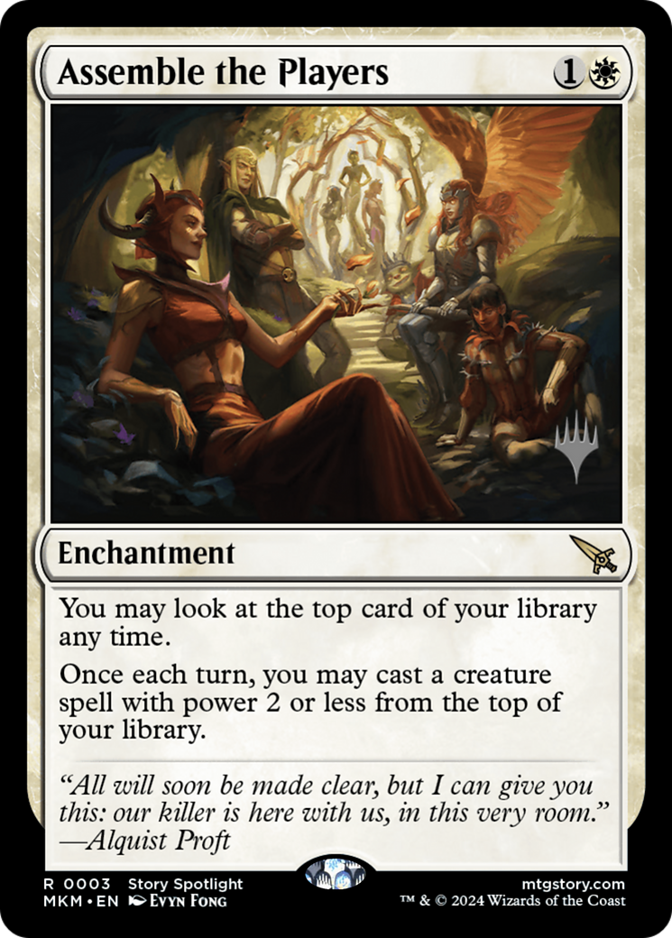 Assemble the Players (PMKM-03P) - Murders at Karlov Manor Promos - Premium MTG Single from Wizards of the Coast - Just $0.39! Shop now at Game Crave Tournament Store