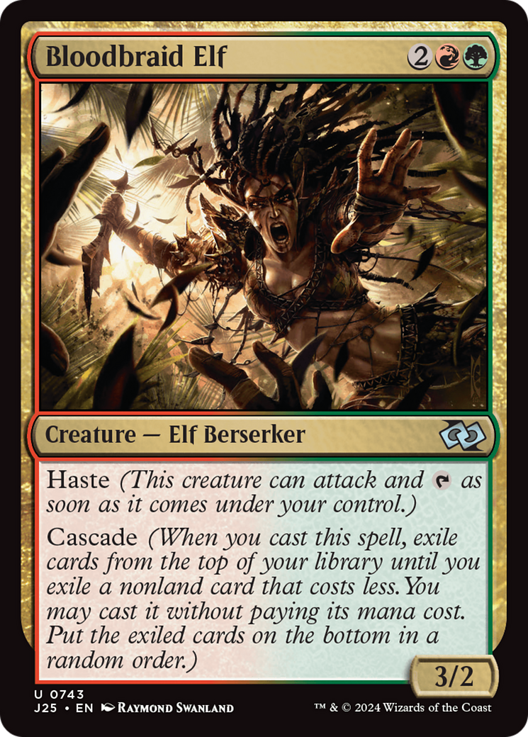 Bloodbraid Elf (J25-743) - Foundations Jumpstart - Premium MTG Single from Wizards of the Coast - Just $0.25! Shop now at Game Crave Tournament Store