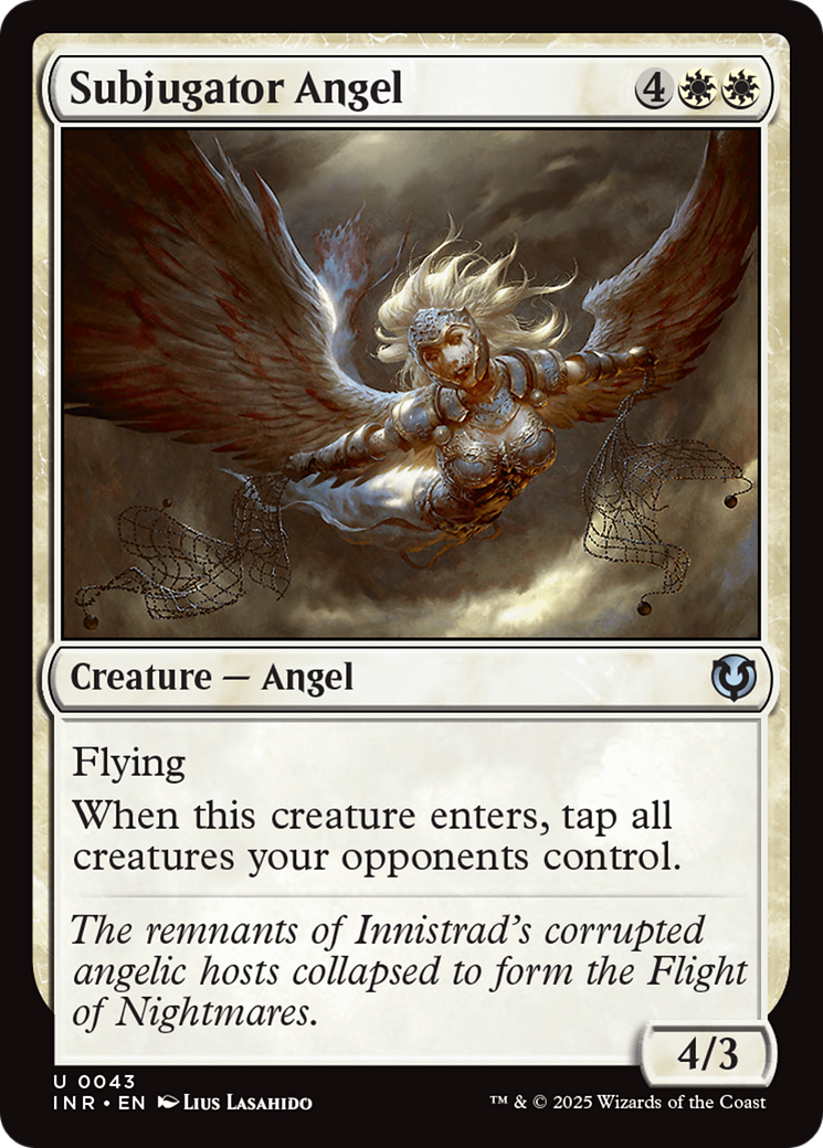 Subjugator Angel (-043) - Innistrad Remastered Foil - Premium MTG Single from Wizards of the Coast - Just $0.25! Shop now at Game Crave Tournament Store