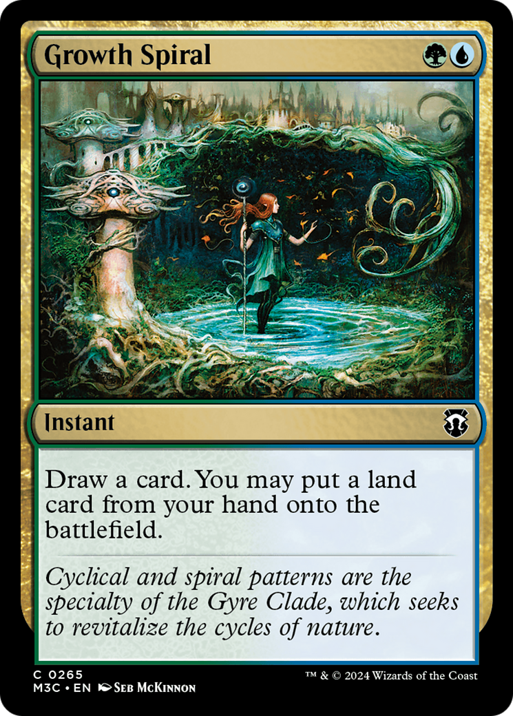 Growth Spiral (M3C-265) - Modern Horizons 3 Commander Foil - Premium MTG Single from Wizards of the Coast - Just $0.25! Shop now at Game Crave Tournament Store