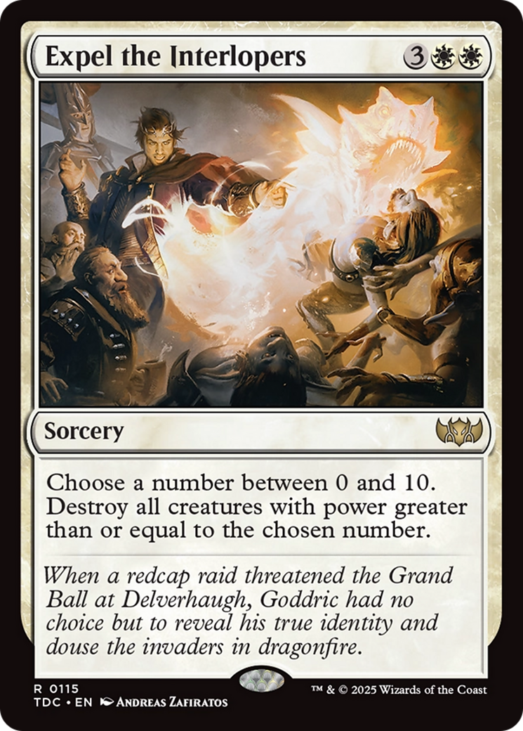 Expel the Interlopers (TDC-115) - Tarkir: Dragonstorm Commander - Premium MTG Single from Wizards of the Coast - Just $0.08! Shop now at Game Crave Tournament Store