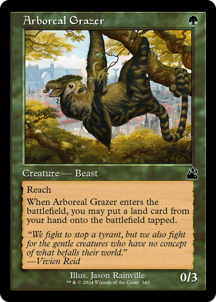 Arboreal Grazer (RVR-343) - Ravnica Remastered Foil - Premium MTG Single from Wizards of the Coast - Just $1.59! Shop now at Game Crave Tournament Store