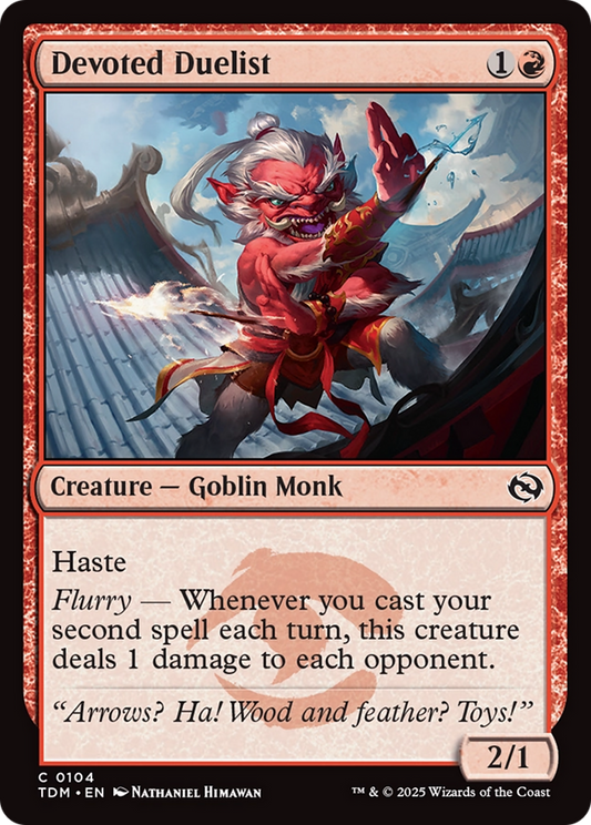 Devoted Duelist (TDM-104) - Tarkir: Dragonstorm Foil - Premium MTG Single from Wizards of the Coast - Just $0.08! Shop now at Game Crave Tournament Store