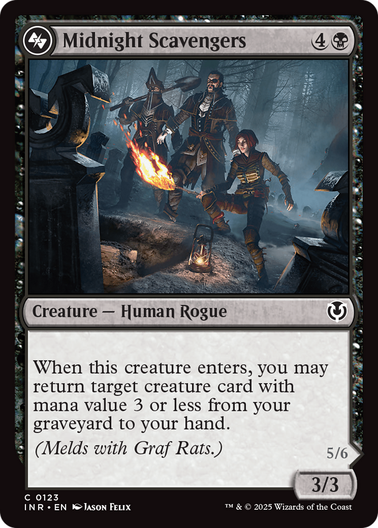 Midnight Scavengers (-123) - Innistrad Remastered - Premium MTG Single from Wizards of the Coast - Just $0.25! Shop now at Game Crave Tournament Store