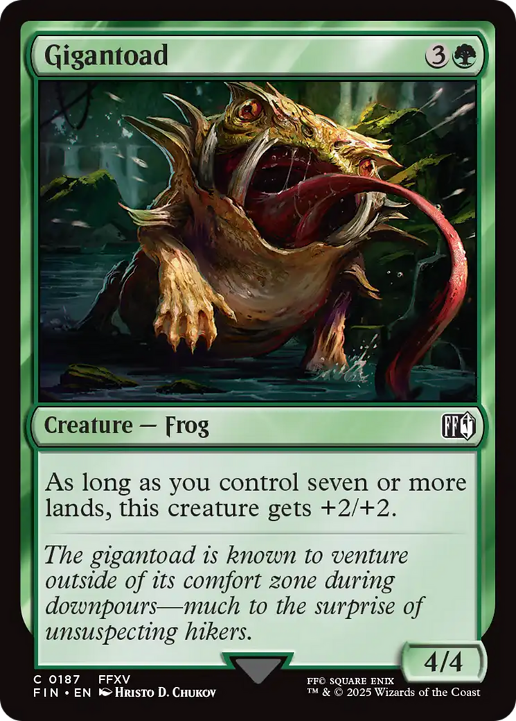 Gigantoad (FIN-187) - FINAL FANTASY Foil - Premium MTG Single from Wizards of the Coast - Just $0.08! Shop now at Game Crave Tournament Store