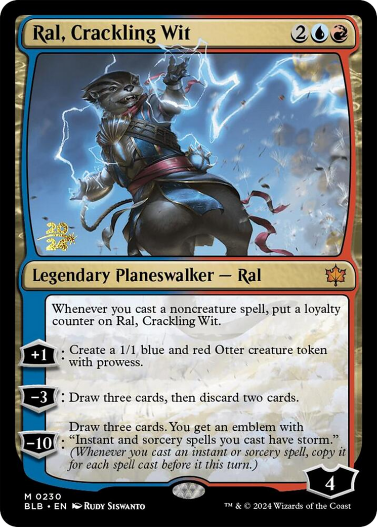 Ral, Crackling Wit (PBLB-230S) - Bloomburrow Promos Foil - Premium MTG Single from Wizards of the Coast - Just $7.42! Shop now at Game Crave Tournament Store