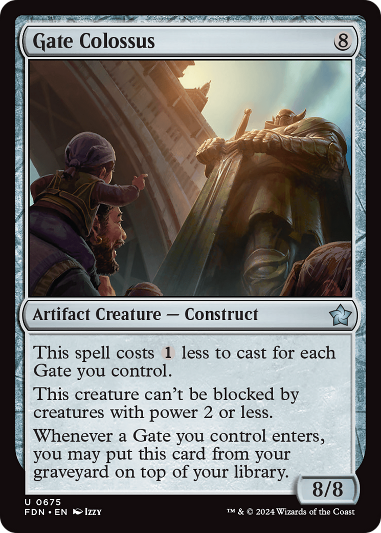 Gate Colossus (FDN-675) - Foundations - Premium MTG Single from Wizards of the Coast - Just $0.25! Shop now at Game Crave Tournament Store