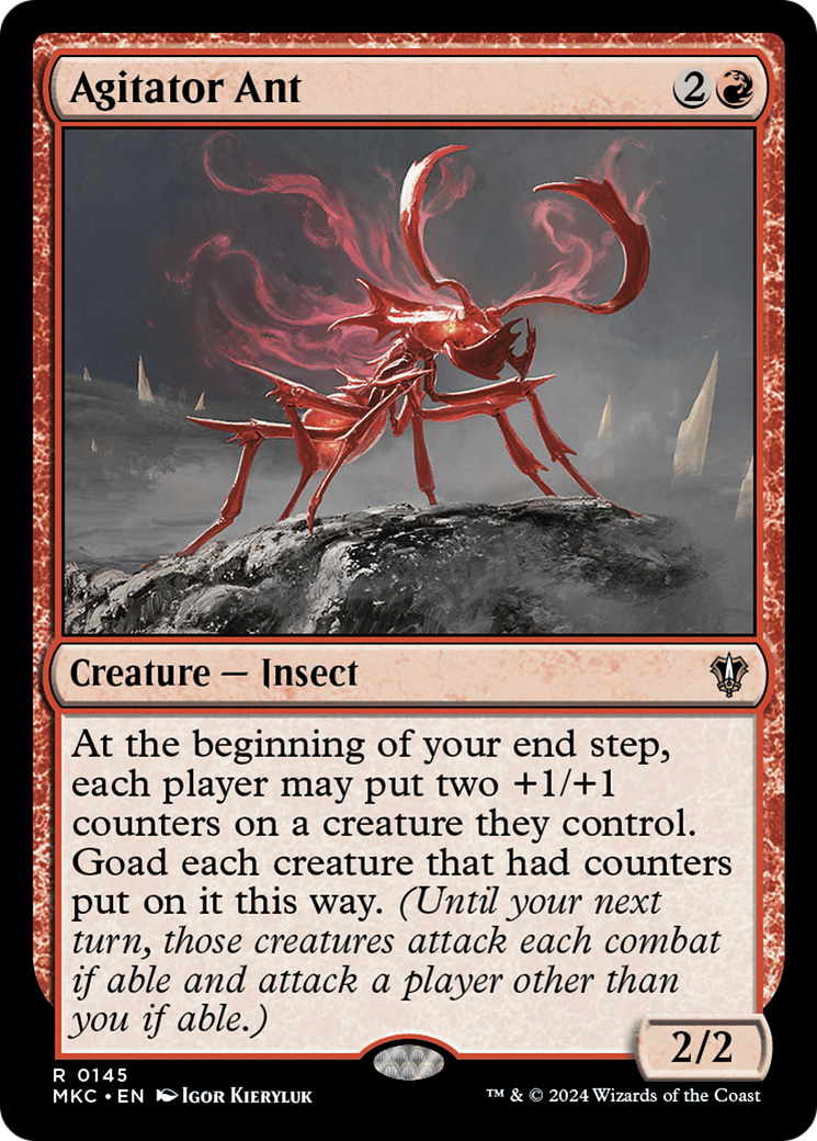 Agitator Ant (MKC-145) - Murders at Karlov Manor Commander - Premium MTG Single from Wizards of the Coast - Just $0.25! Shop now at Game Crave Tournament Store