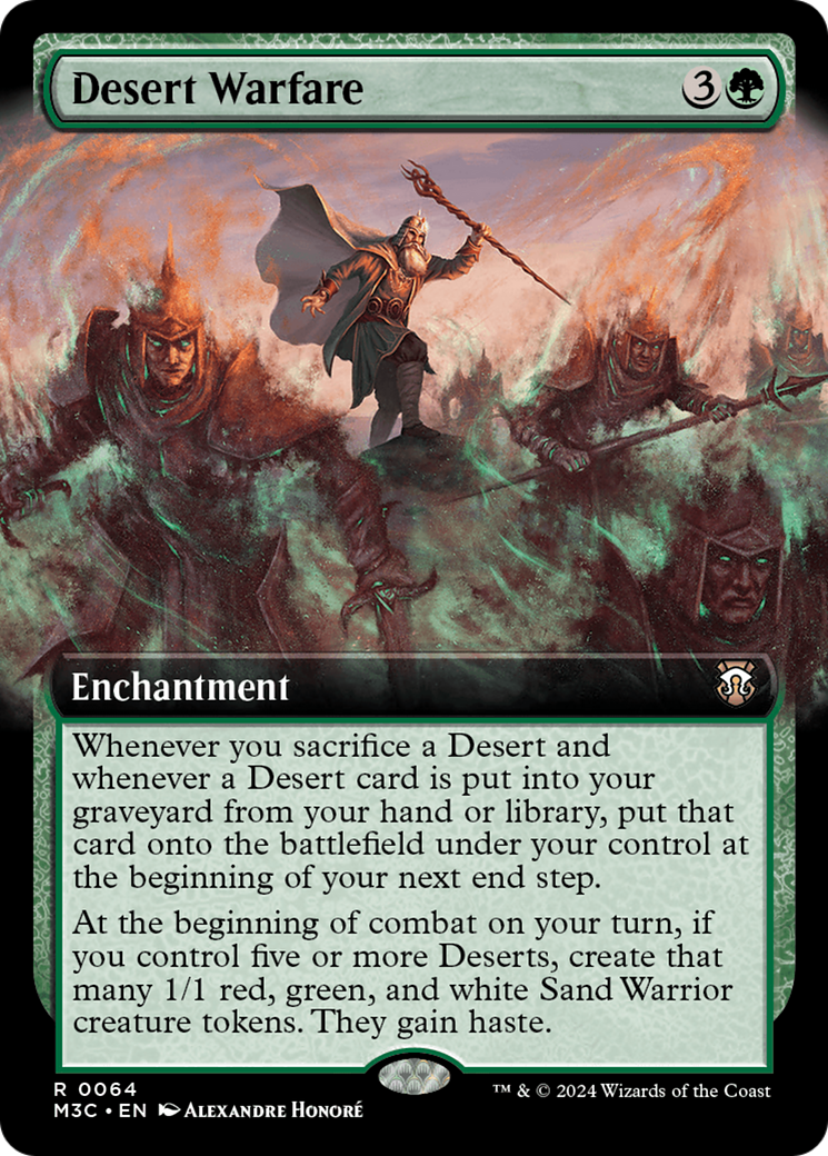 Desert Warfare (M3C-064) - Modern Horizons 3 Commander: (Extended Art) - Premium MTG Single from Wizards of the Coast - Just $0.30! Shop now at Game Crave Tournament Store