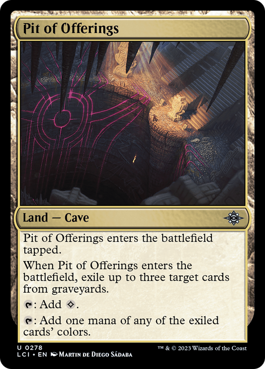 Pit of Offerings (LCI-278) - The Lost Caverns of Ixalan - Premium MTG Single from Wizards of the Coast - Just $0.08! Shop now at Game Crave Tournament Store