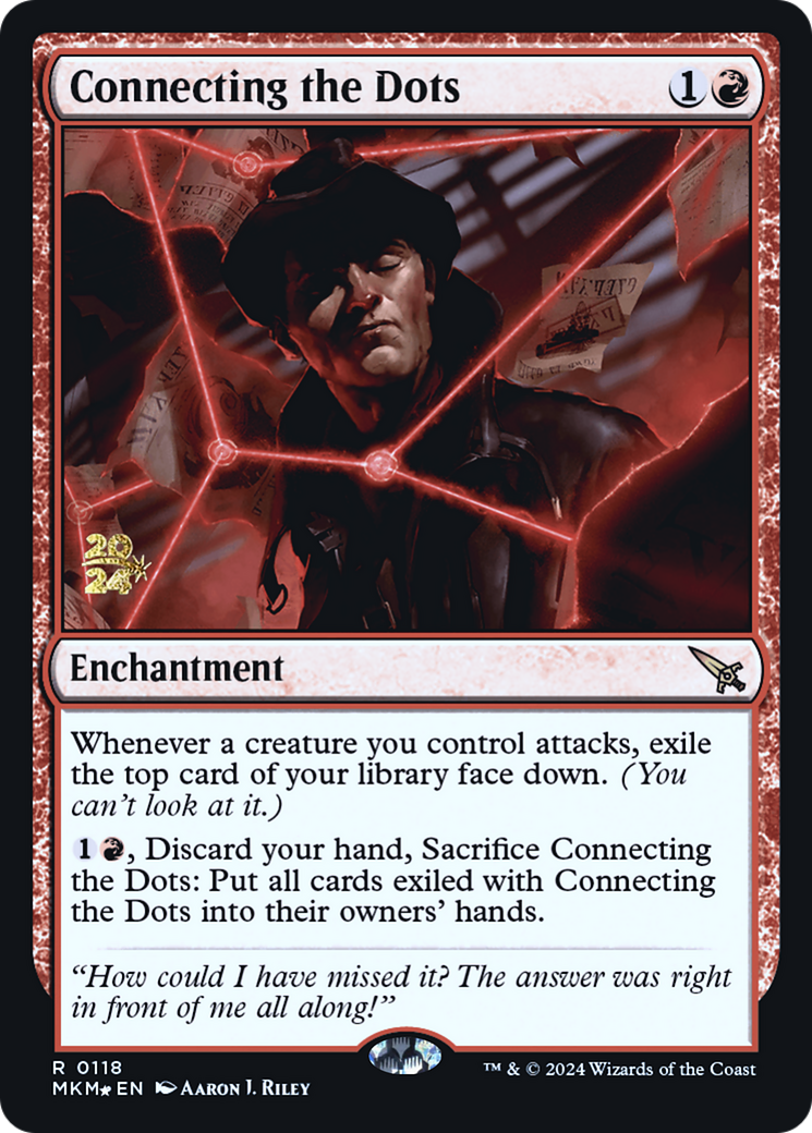 Connecting the Dots (PMKM-118S) - Murders at Karlov Manor Promos Foil - Premium MTG Single from Wizards of the Coast - Just $0.48! Shop now at Game Crave Tournament Store