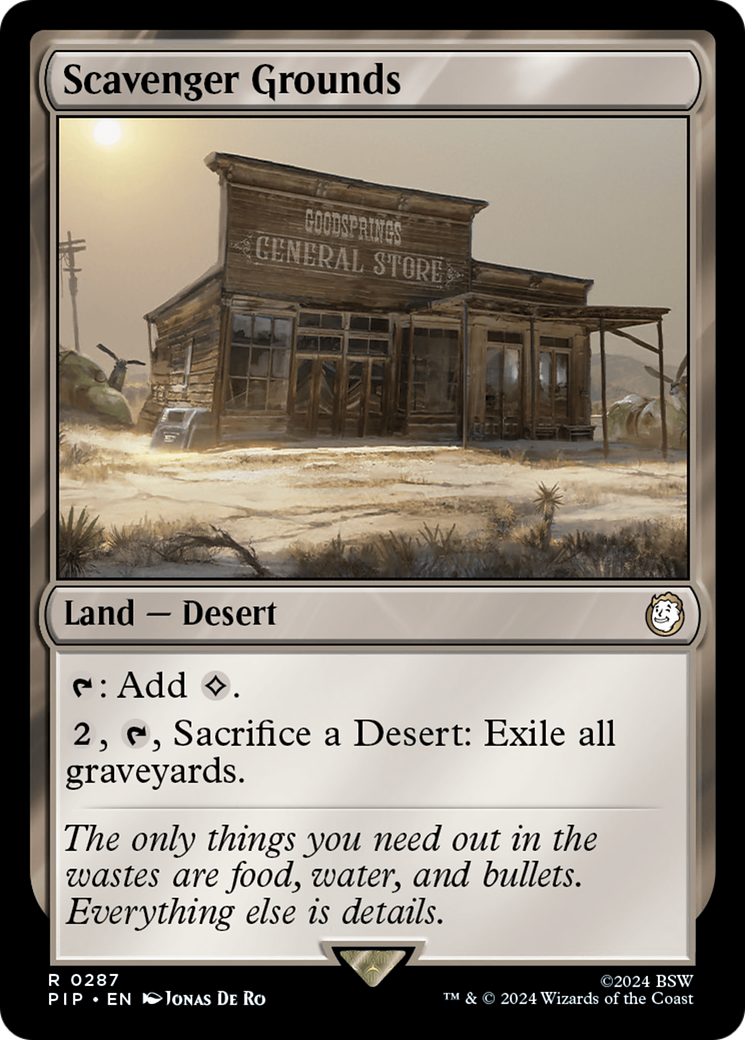 Scavenger Grounds (PIP-287) - Fallout - Premium MTG Single from Wizards of the Coast - Just $0.25! Shop now at Game Crave Tournament Store