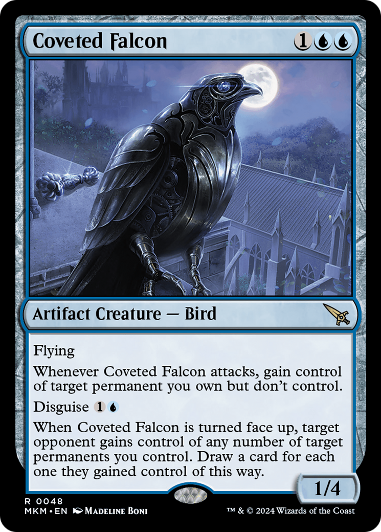 Coveted Falcon (MKM-048) - Murders at Karlov Manor - Premium MTG Single from Wizards of the Coast - Just $0.25! Shop now at Game Crave Tournament Store