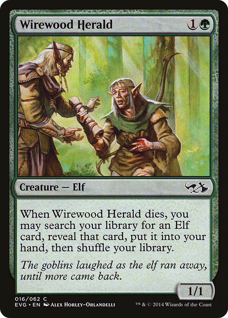 Wirewood Herald (EVG-016) - Duel Decks Anthology: Elves vs. Goblins
