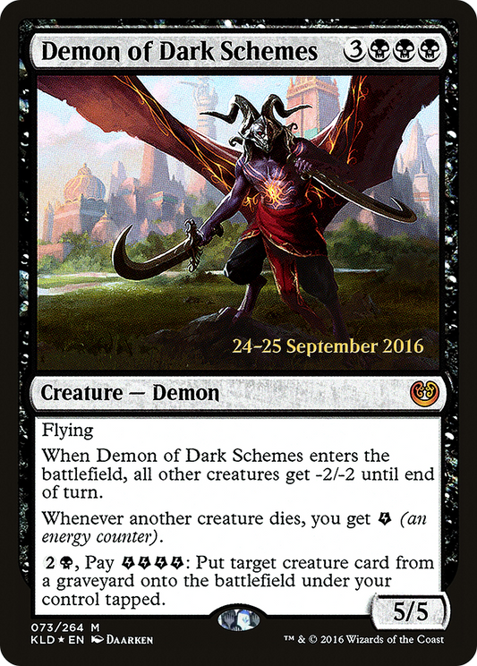 Demon of Dark Schemes (PKLD-73S) - Kaladesh Promos Foil