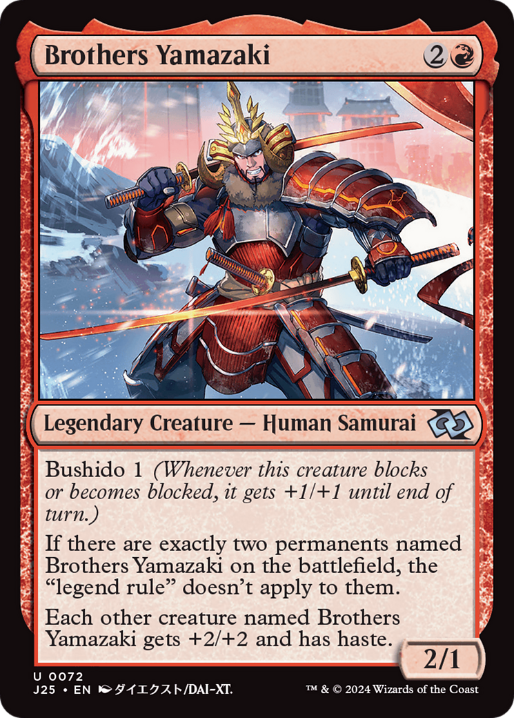 Brothers Yamazaki (J25-072) - Foundations Jumpstart - Premium MTG Single from Wizards of the Coast - Just $0.25! Shop now at Game Crave Tournament Store