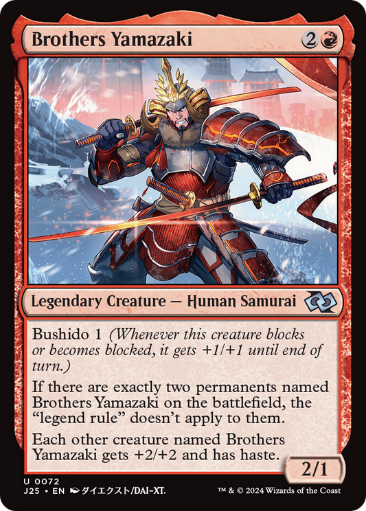 Brothers Yamazaki (J25-072) - Foundations Jumpstart - Premium MTG Single from Wizards of the Coast - Just $0.25! Shop now at Game Crave Tournament Store