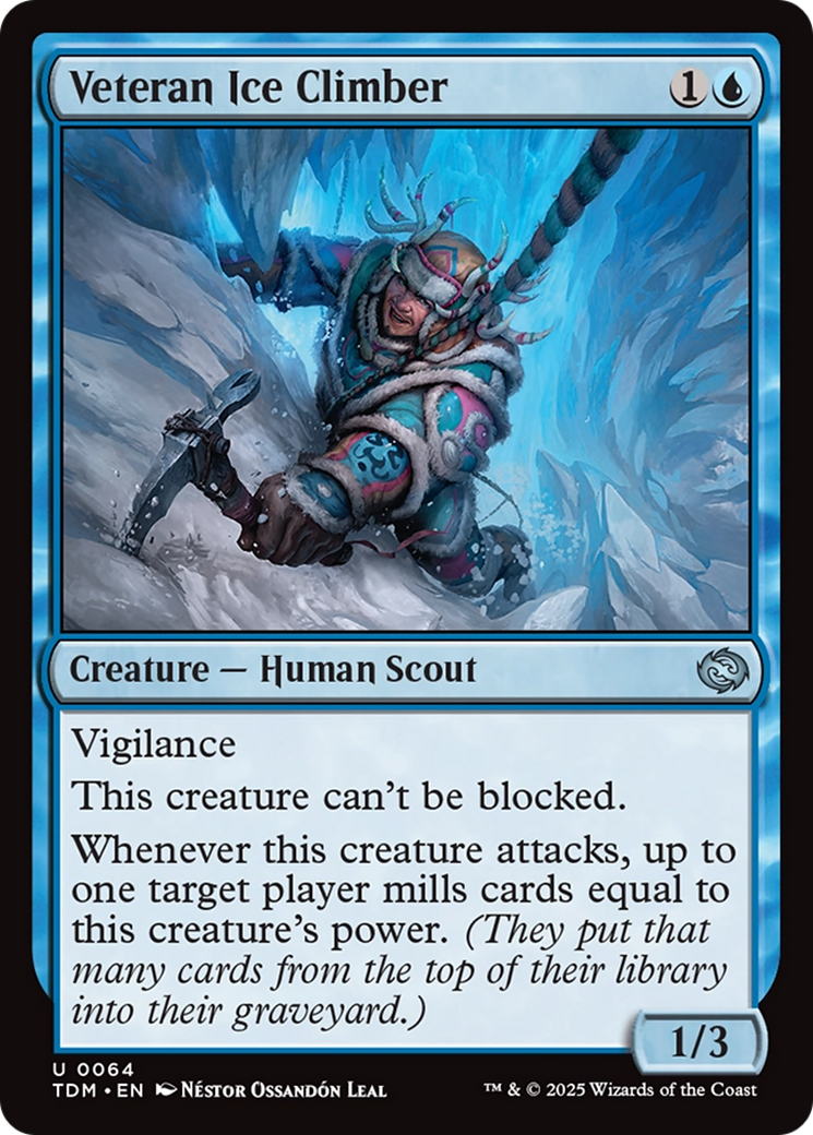 Veteran Ice Climber (TDM-064) - Tarkir: Dragonstorm Foil - Premium MTG Single from Wizards of the Coast - Just $0.08! Shop now at Game Crave Tournament Store