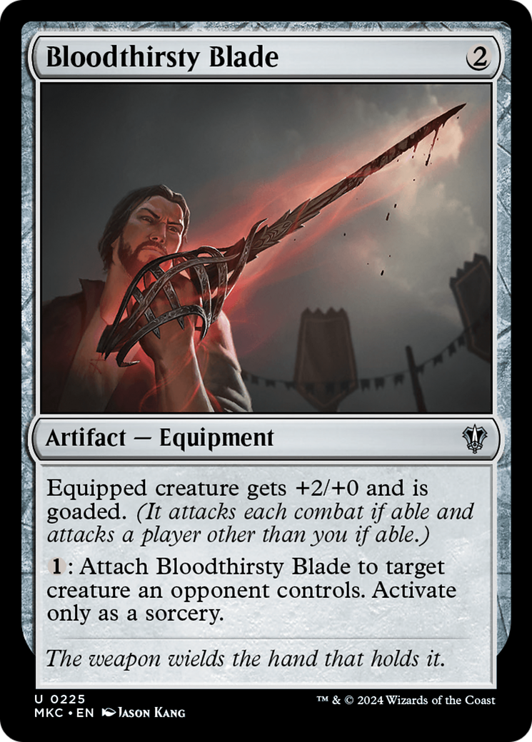 Bloodthirsty Blade (MKC-225) - Murders at Karlov Manor Commander - Premium MTG Single from Wizards of the Coast - Just $0.25! Shop now at Game Crave Tournament Store
