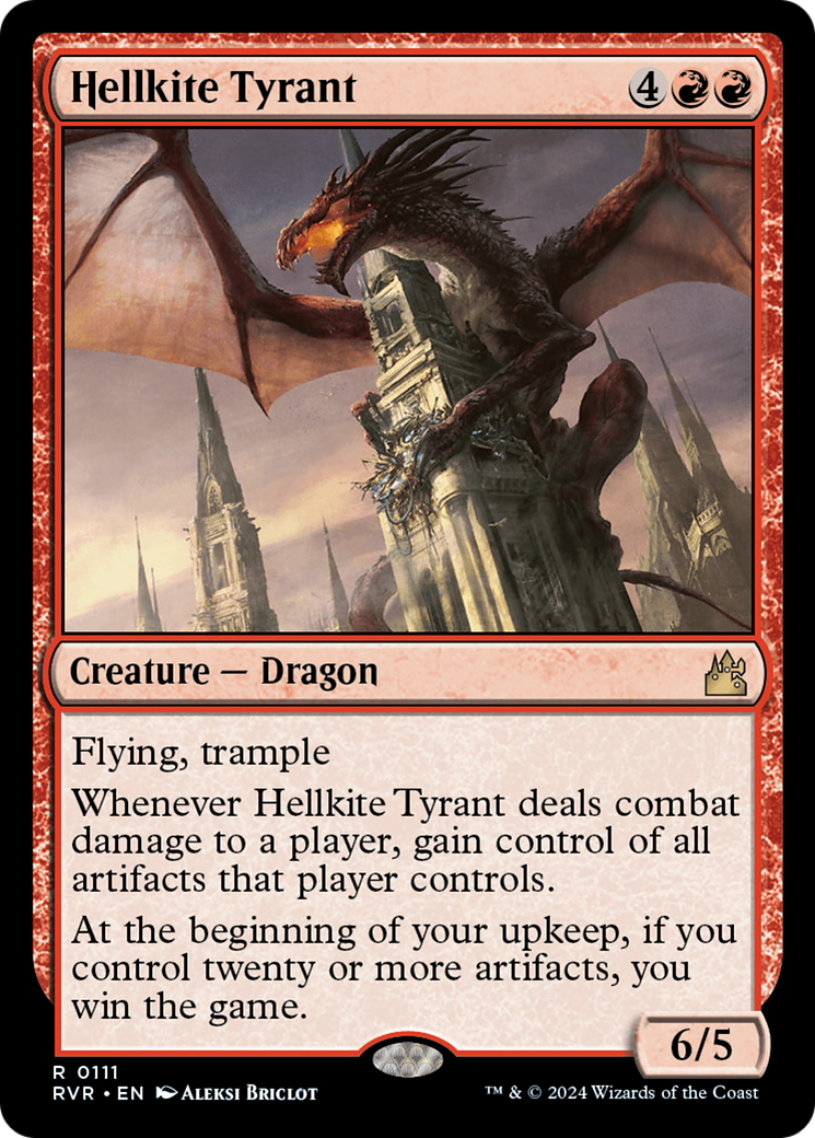Hellkite Tyrant (RVR-111) - Ravnica Remastered Foil - Premium MTG Single from Wizards of the Coast - Just $5.20! Shop now at Game Crave Tournament Store