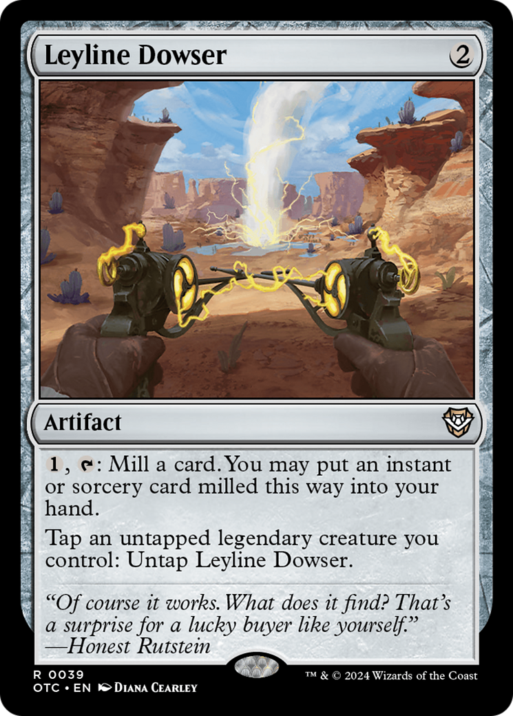 Leyline Dowser (OTC-039) - Outlaws of Thunder Junction Commander - Premium MTG Single from Wizards of the Coast - Just $0.25! Shop now at Game Crave Tournament Store