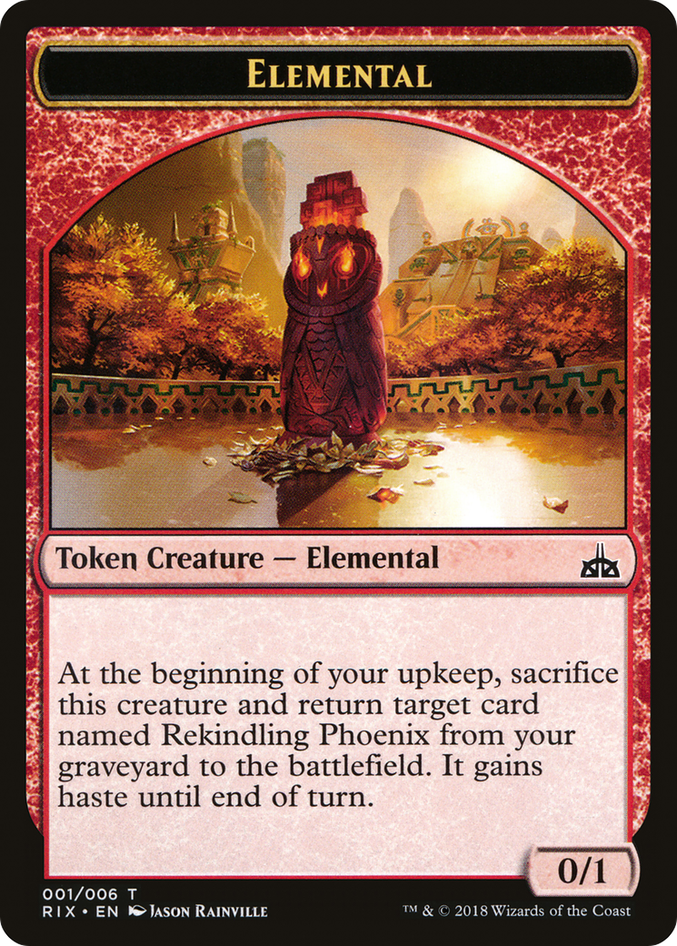 Elemental (TRIX-001) - Rivals of Ixalan Tokens