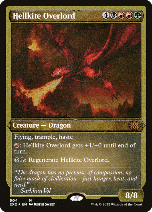 Hellkite Overlord (Foil Etched) (2X2-504) - Double Masters 2022 Foil