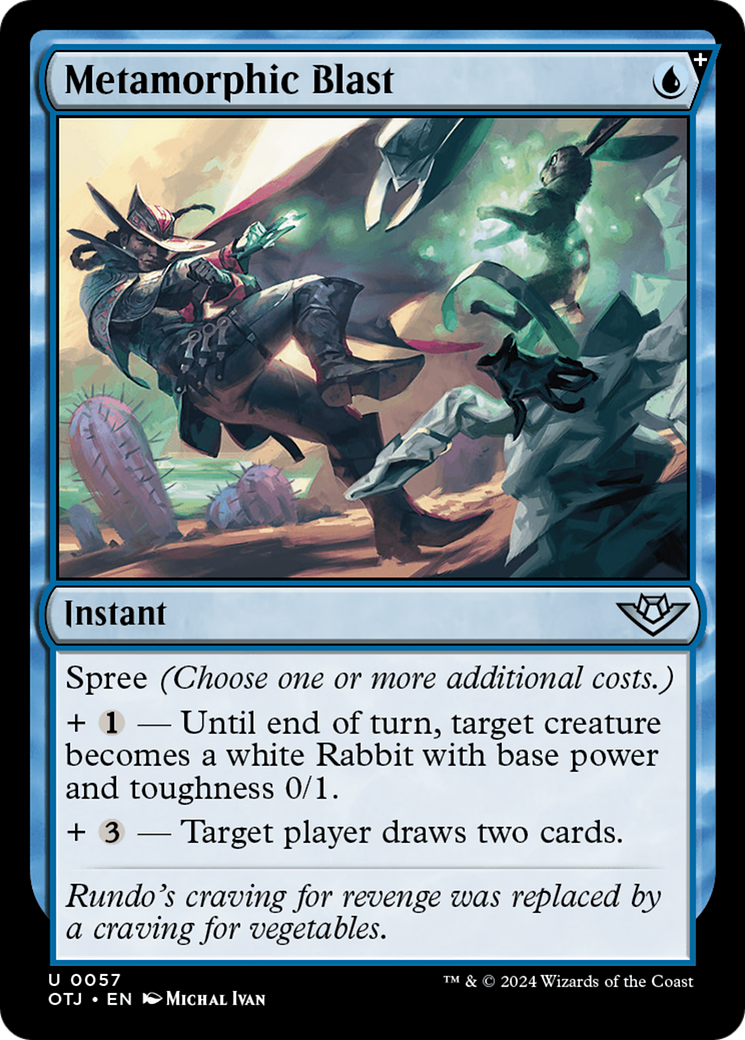 Metamorphic Blast (OTJ-057) - Outlaws of Thunder Junction - Premium MTG Single from Wizards of the Coast - Just $0.25! Shop now at Game Crave Tournament Store