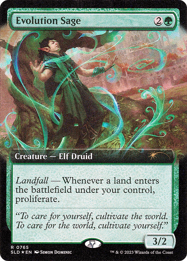 Evolution Sage (SLD-765) - Secret Lair Drop: (Extended Art) Foil - Premium MTG Single from Wizards of the Coast - Just $16.74! Shop now at Game Crave Tournament Store