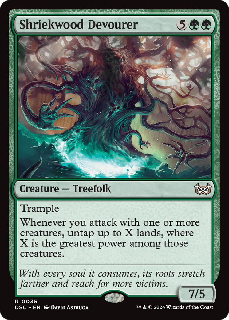 Shriekwood Devourer (DSC-035) - Duskmourn: House of Horror Commander - Premium MTG Single from Wizards of the Coast - Just $0.28! Shop now at Game Crave Tournament Store