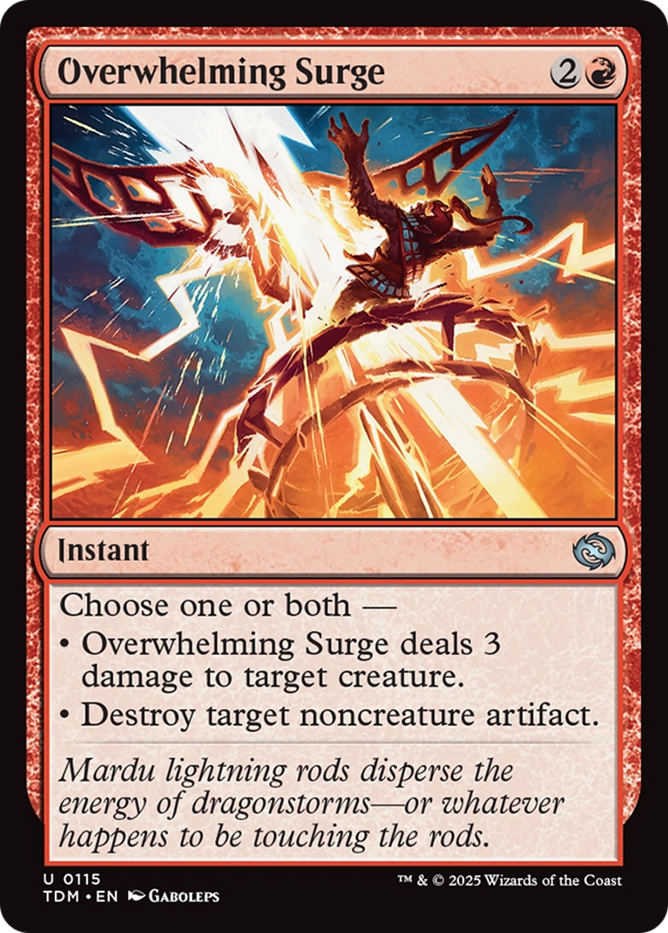 Overwhelming Surge (TDM-115) - Tarkir: Dragonstorm Foil - Premium MTG Single from Wizards of the Coast - Just $0.08! Shop now at Game Crave Tournament Store