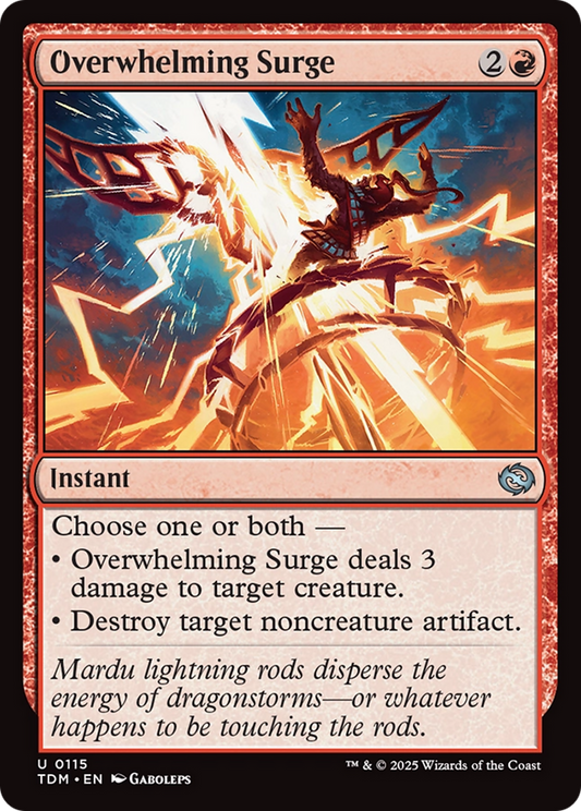 Overwhelming Surge (TDM-115) - Tarkir: Dragonstorm Foil - Premium MTG Single from Wizards of the Coast - Just $0.08! Shop now at Game Crave Tournament Store