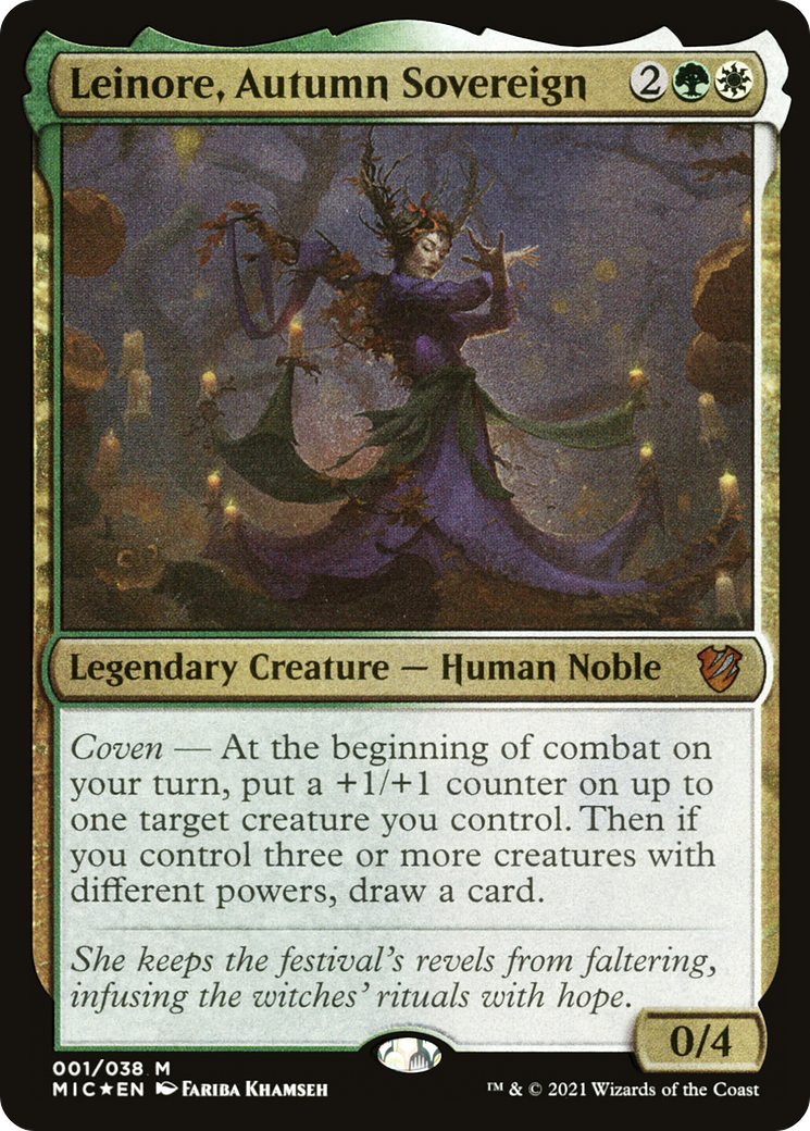 Leinore, Autumn Sovereign (MIC-001) - Midnight Hunt Commander - Premium MTG Single from Wizards of the Coast - Just $0.31! Shop now at Game Crave Tournament Store