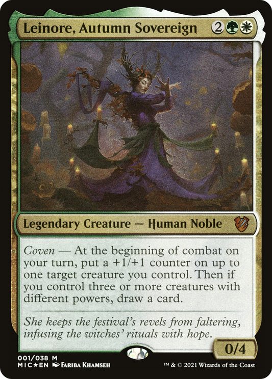 Leinore, Autumn Sovereign (MIC-001) - Midnight Hunt Commander - Premium MTG Single from Wizards of the Coast - Just $0.31! Shop now at Game Crave Tournament Store