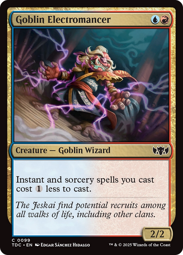 Goblin Electromancer (TDC-099) - Tarkir: Dragonstorm Commander - Premium MTG Single from Wizards of the Coast - Just $0.08! Shop now at Game Crave Tournament Store