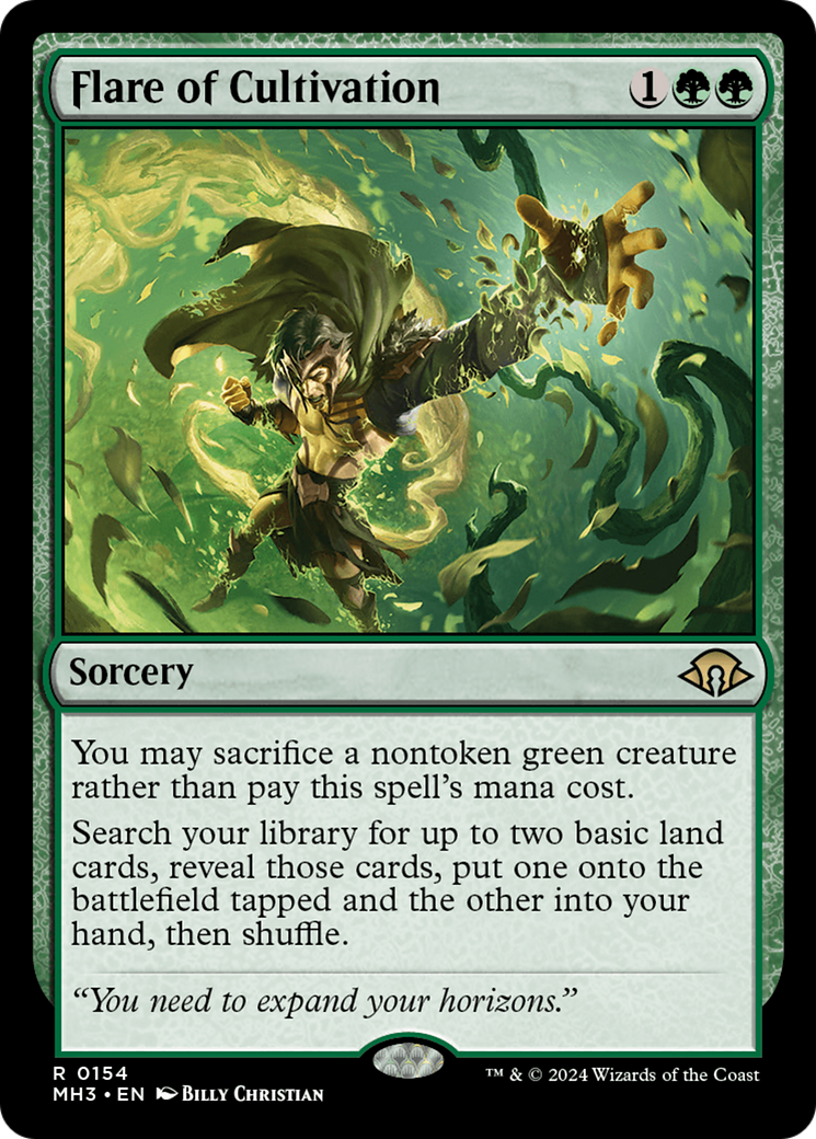 Flare of Cultivation (MH3-154) - Modern Horizons 3 - Premium MTG Single from Wizards of the Coast - Just $0.55! Shop now at Game Crave Tournament Store