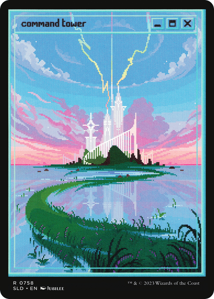 Command Tower (SLD-758) - Secret Lair Drop Foil - Premium MTG Single from Wizards of the Coast - Just $45.66! Shop now at Game Crave Tournament Store