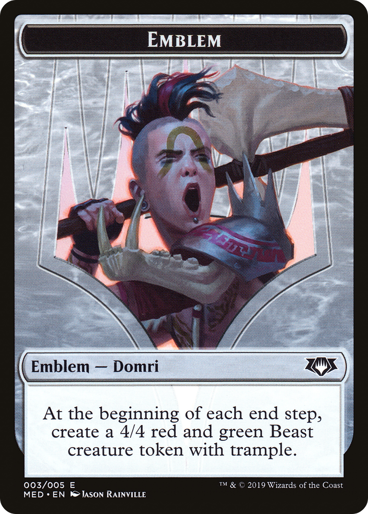 Domri, Chaos Bringer Emblem (TMED-0R3) - Mythic Edition Tokens