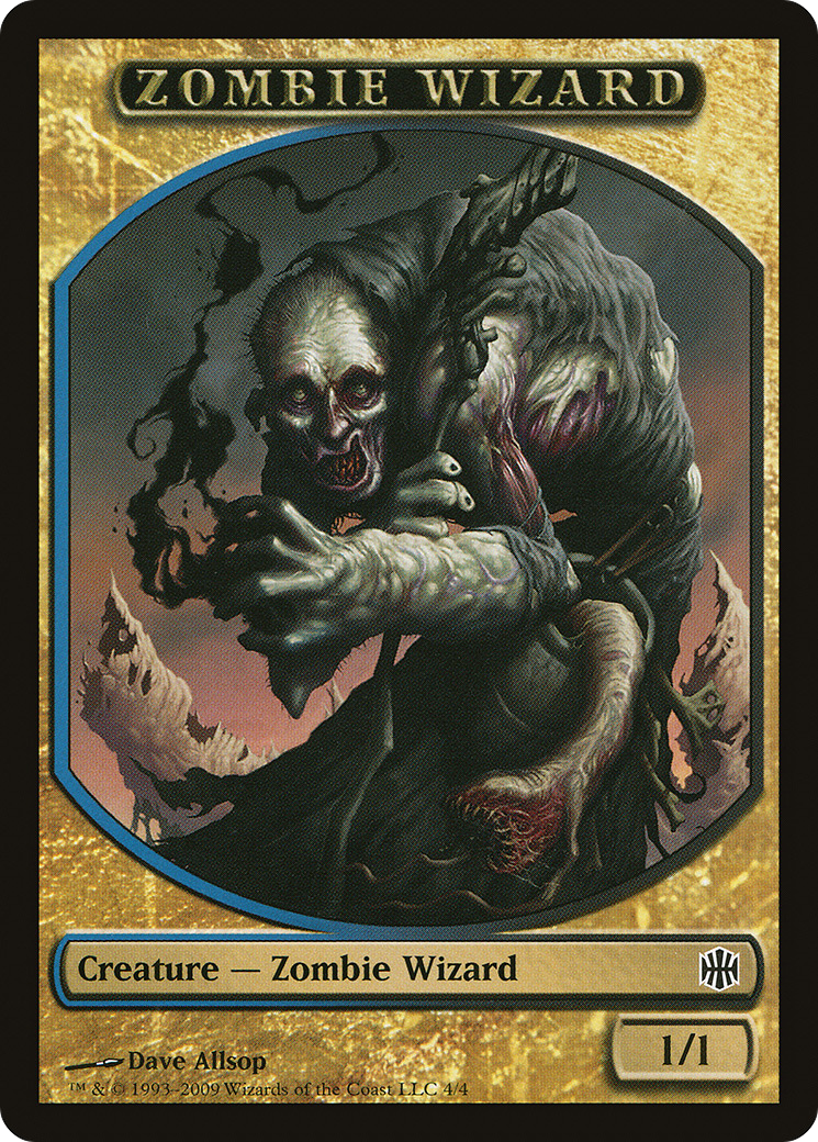 Zombie Wizard (TARB-004) - Alara Reborn Tokens