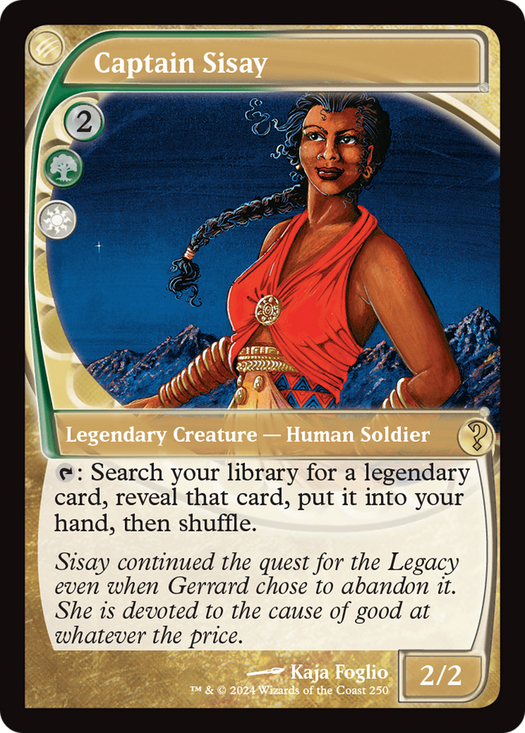 Captain Sisay (MB2-250) - Mystery Booster 2 Foil - Premium MTG Single from Wizards of the Coast - Just $33.54! Shop now at Game Crave Tournament Store