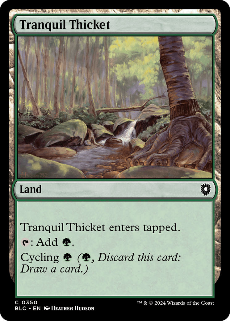Tranquil Thicket (BLC-350) - Bloomburrow Commander - Premium MTG Single from Wizards of the Coast - Just $0.25! Shop now at Game Crave Tournament Store