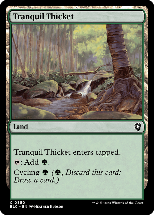Tranquil Thicket (BLC-350) - Bloomburrow Commander - Premium MTG Single from Wizards of the Coast - Just $0.25! Shop now at Game Crave Tournament Store