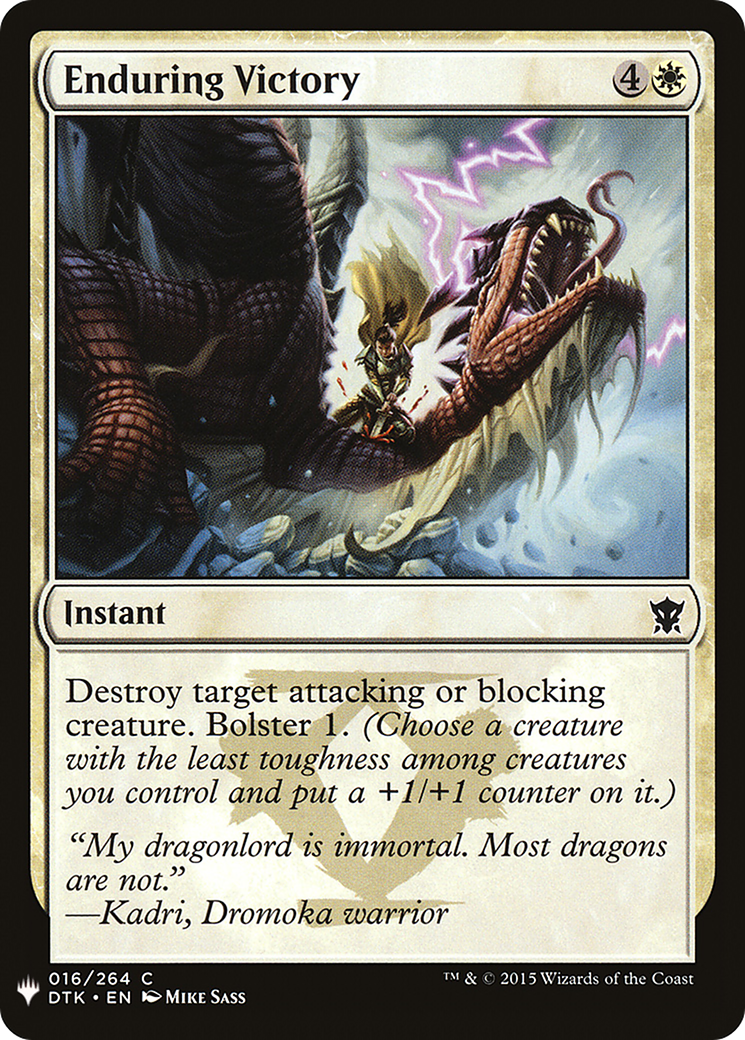 Enduring Victory (MB1-093) - Mystery Booster
