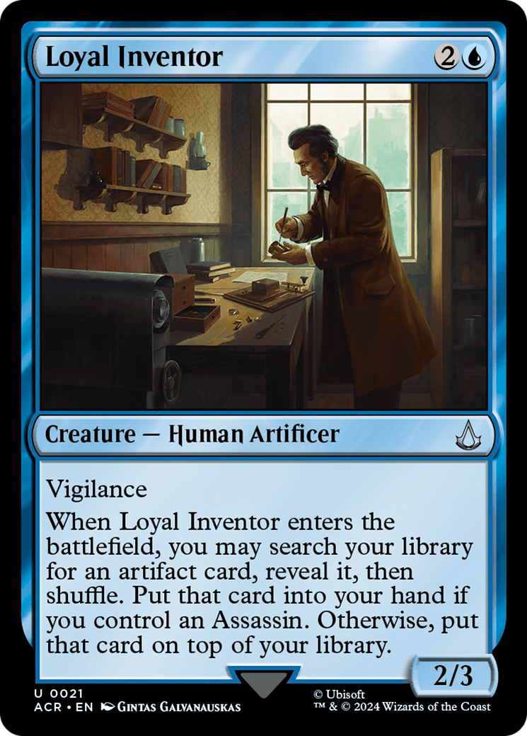Loyal Inventor (ACR-021) - Assassin's Creed Foil - Premium MTG Single from Wizards of the Coast - Just $0.25! Shop now at Game Crave Tournament Store