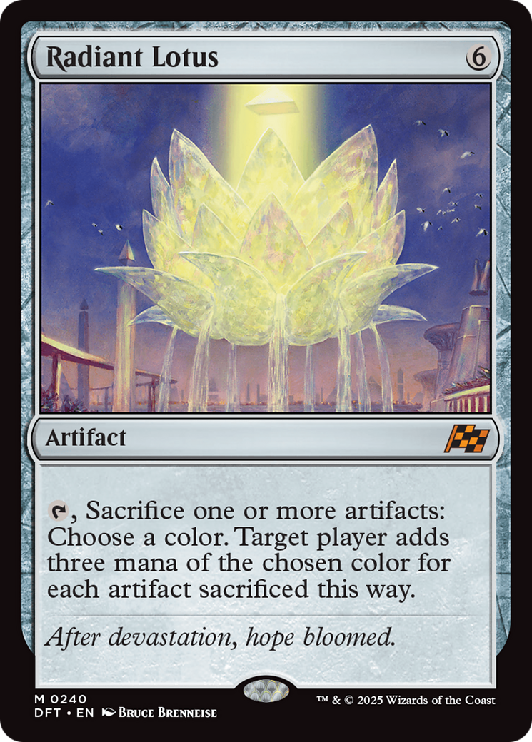 Radiant Lotus (DFT-240) - Aetherdrift - Premium MTG Single from Wizards of the Coast - Just $0.61! Shop now at Game Crave Tournament Store