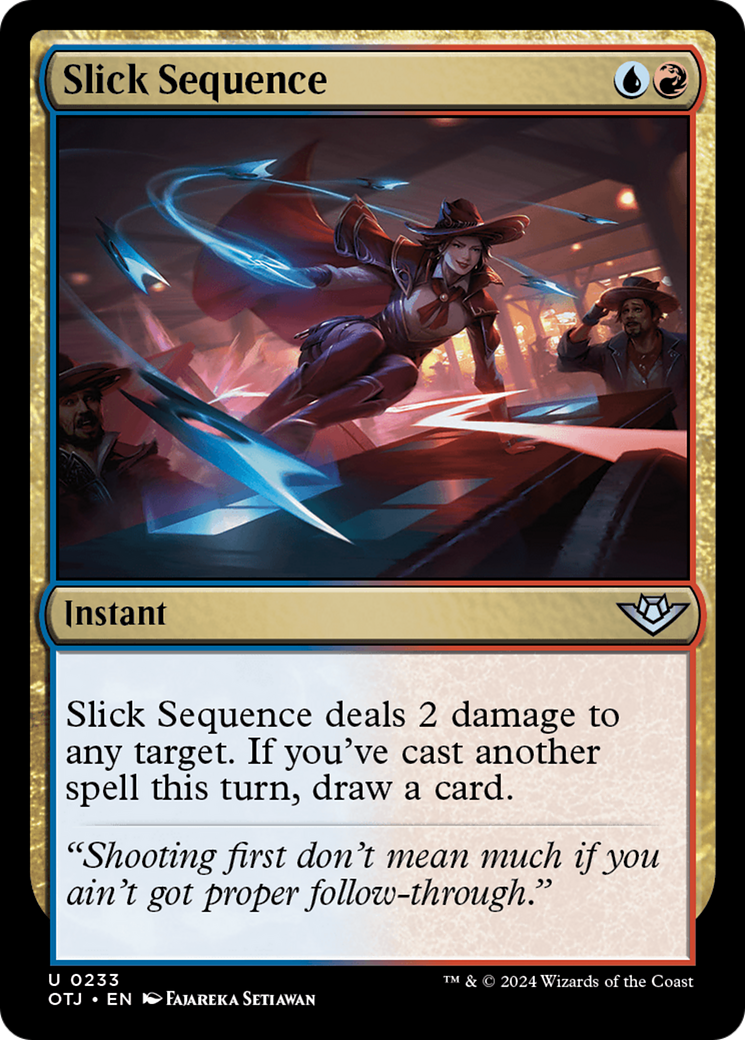 Slick Sequence (OTJ-233) - Outlaws of Thunder Junction Foil - Premium MTG Single from Wizards of the Coast - Just $0.25! Shop now at Game Crave Tournament Store