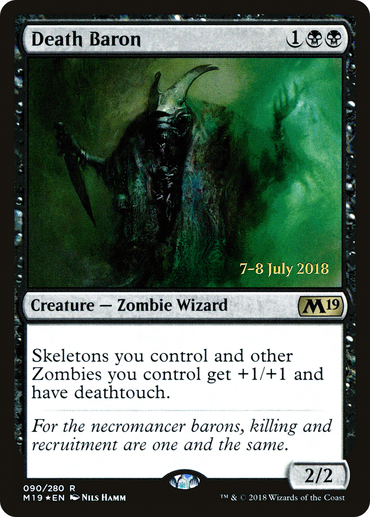 Death Baron (PM19-90S) - Core Set 2019 Promos Foil