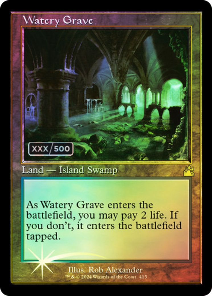 Watery Grave (RVR-415Z) - Ravnica Remastered Foil - Premium MTG Single from Wizards of the Coast - Just $759.24! Shop now at Game Crave Tournament Store